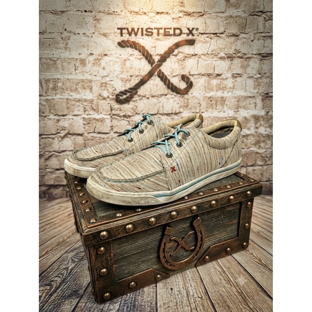 Twisted X Hooey Loper Womens Multi Stripe Textile Sneakers WHYC011 Size 11M